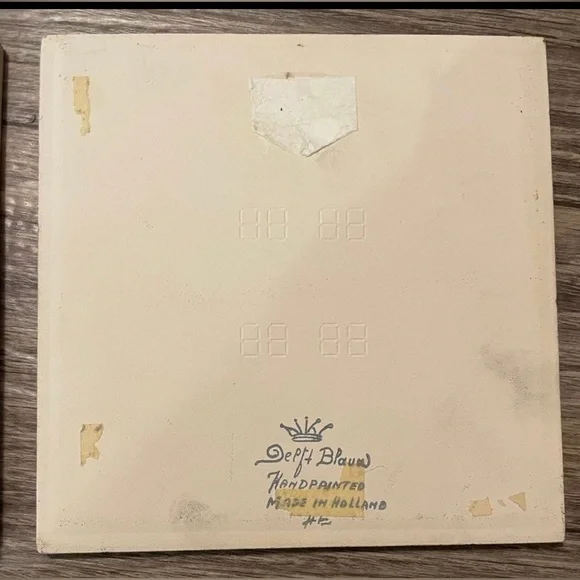 HAND-PAINTED IN HOLLAND -THE PHARMACIST & THE PASTEIBACKEN  Large Tiles - Picture 8 of 8